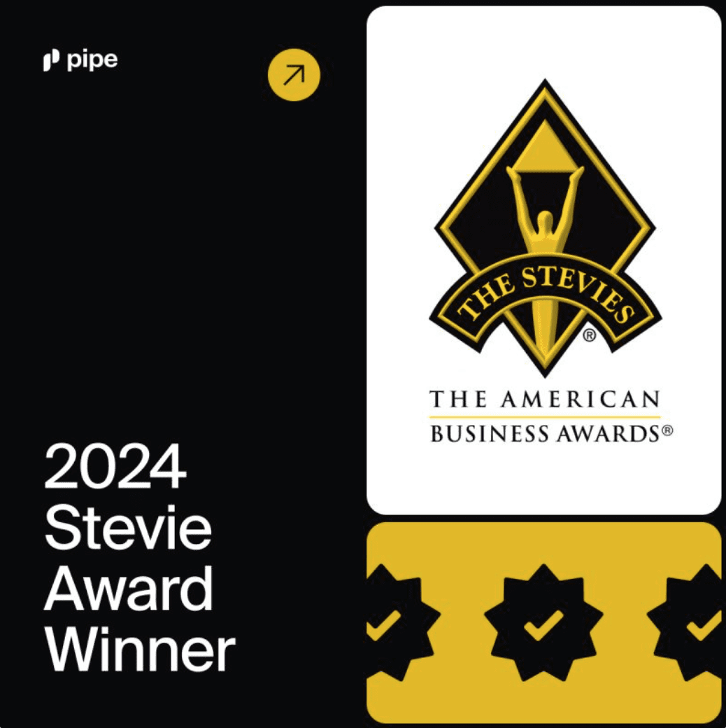 Pipe has been selected as a winner of the American Business Awards